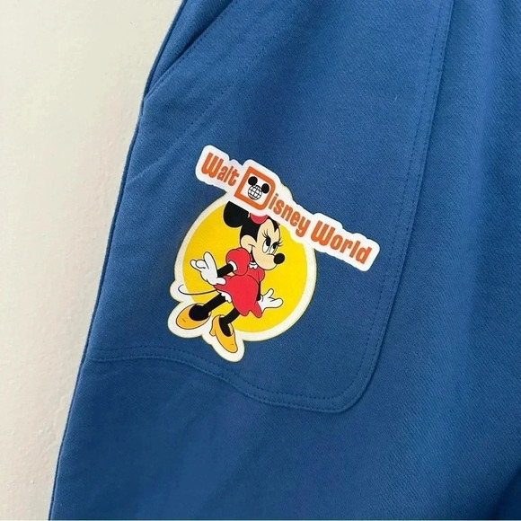 Disney Vault Collection Navy Wide Leg Sweat Pants Size Large - Picture 4 of 13